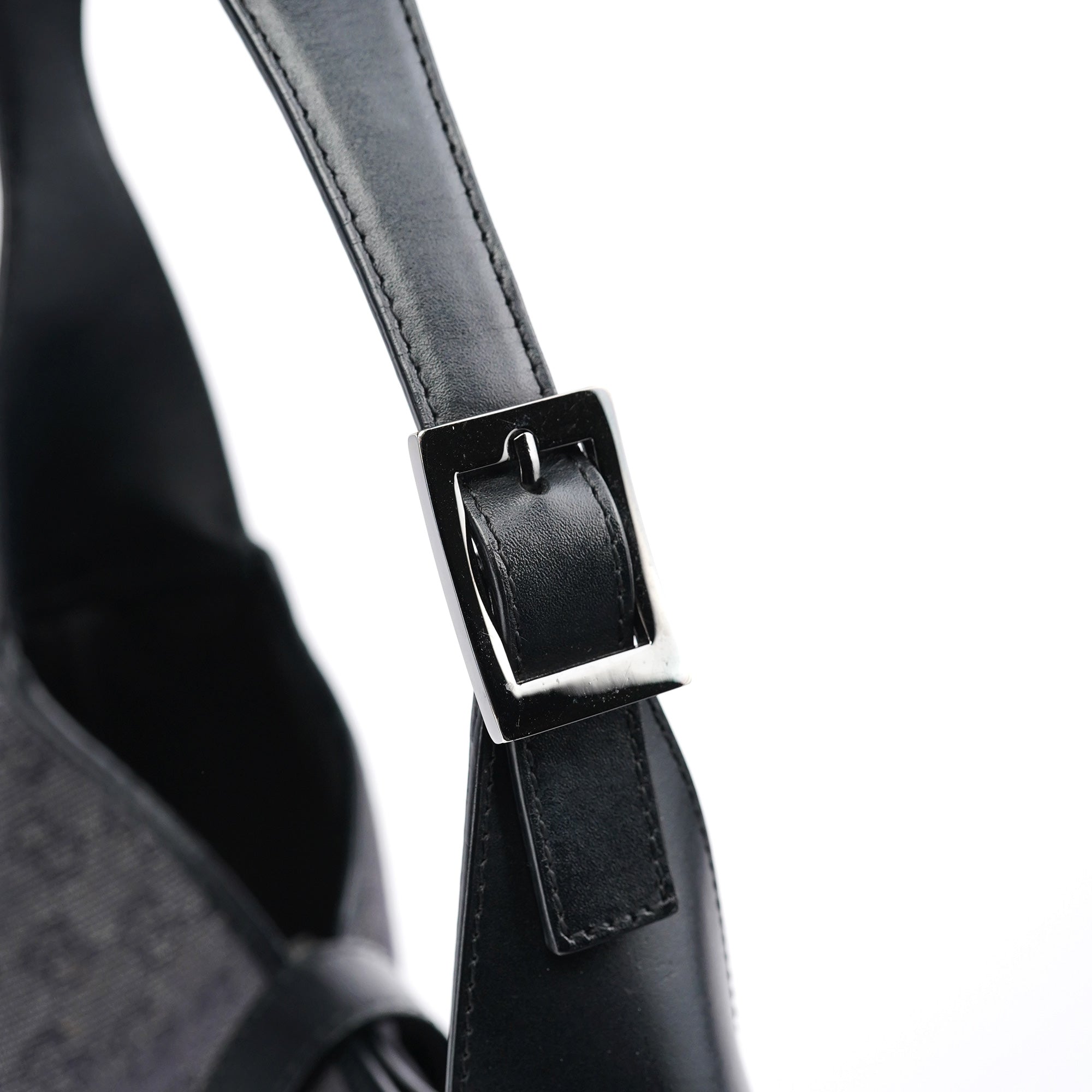 Anthracite GG Denim Jackie Shoulder Bag