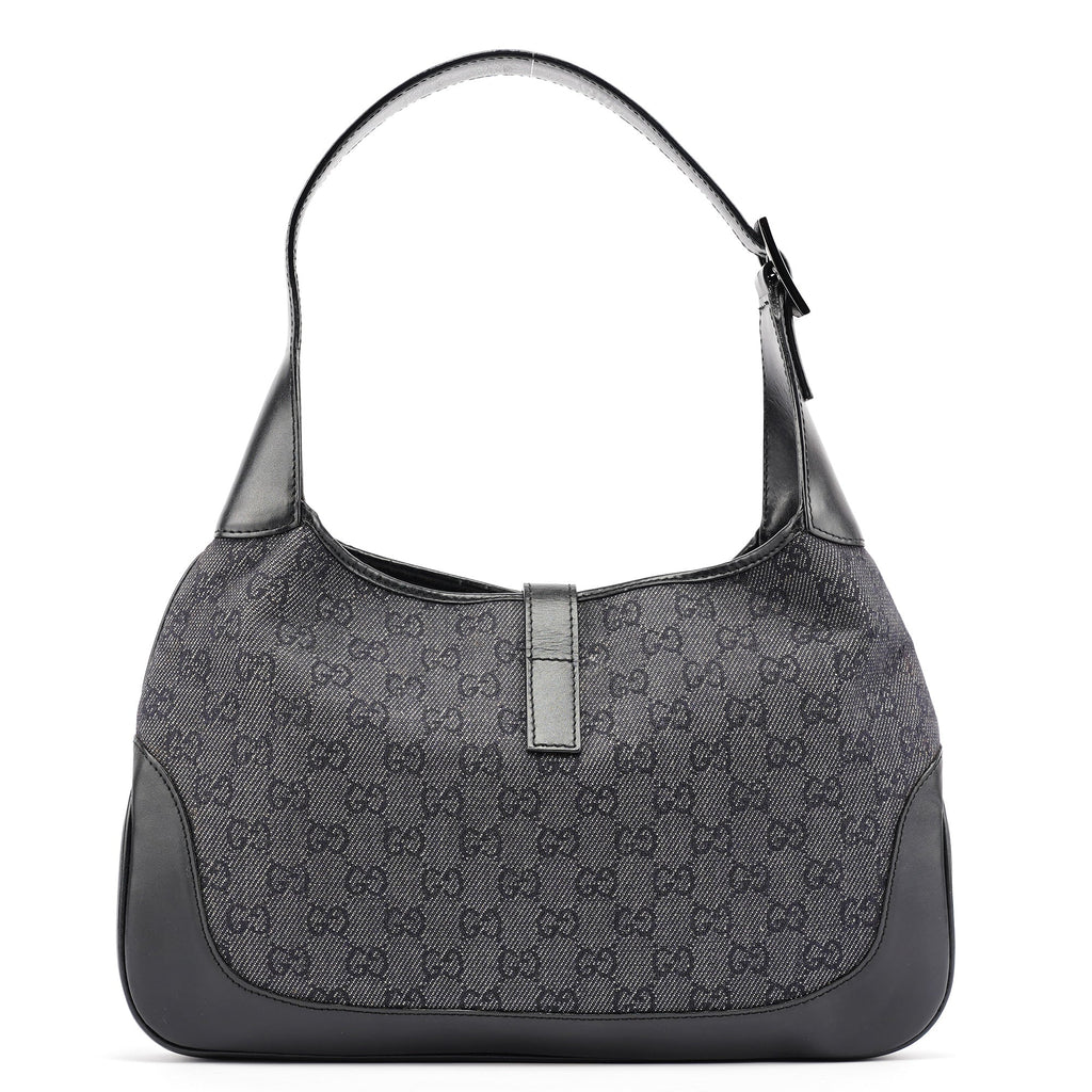 Anthracite GG Denim Jackie Shoulder Bag