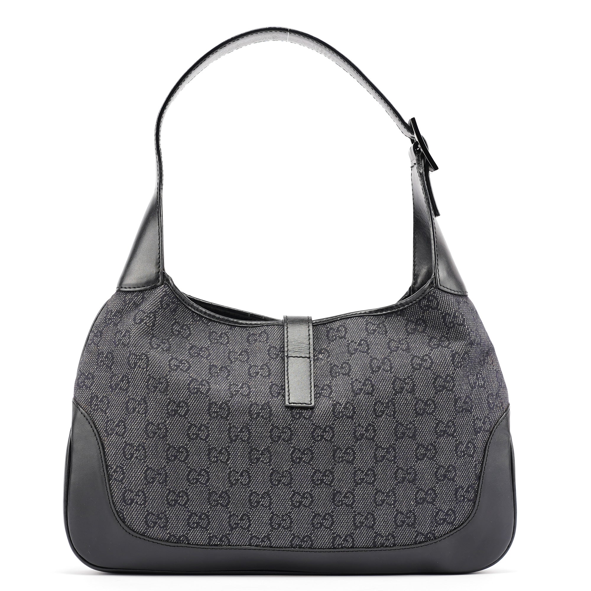 Anthracite GG Denim Jackie Shoulder Bag