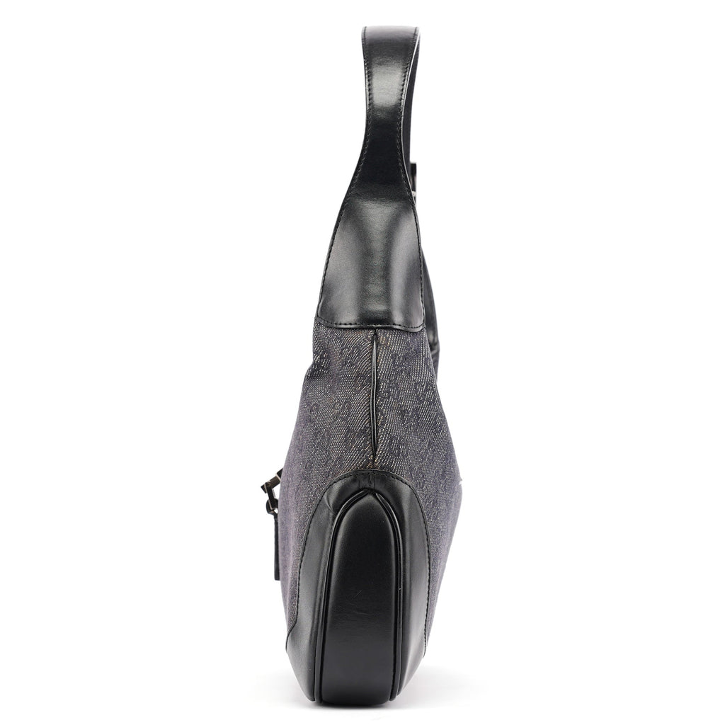 Anthracite GG Denim Jackie Shoulder Bag