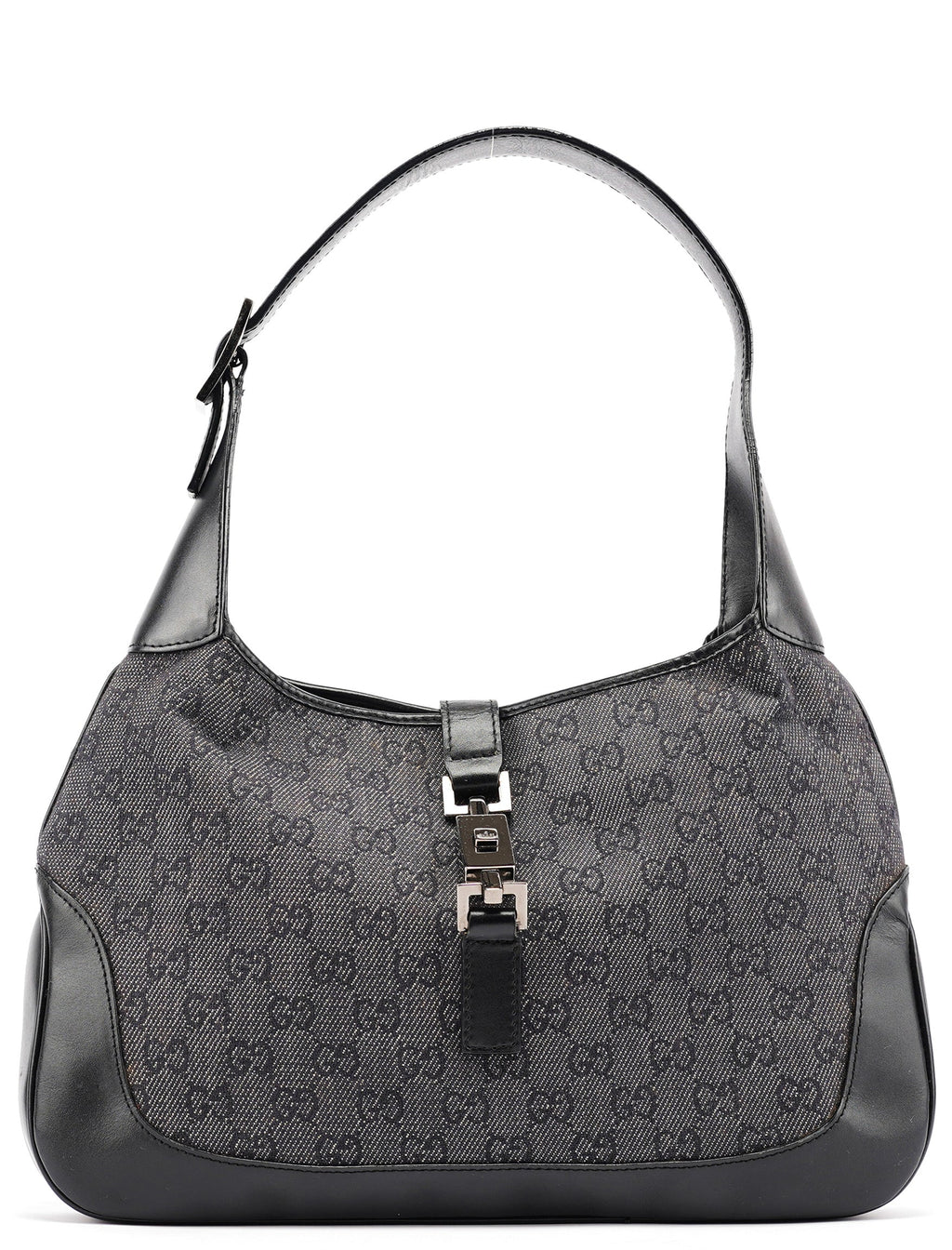 Anthracite GG Denim Jackie Shoulder Bag