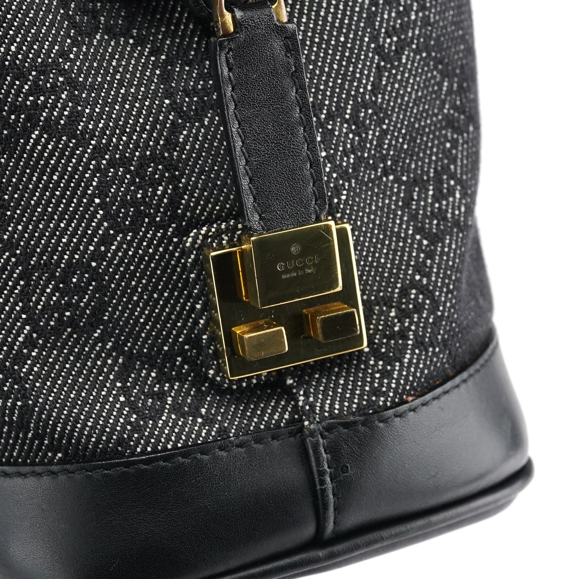 Anthracite GG Denim Tote Bag