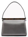 Anthracite Leather Frame Shoulder Bag