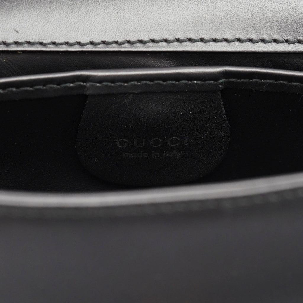 Anthracite Leather Frame Shoulder Bag