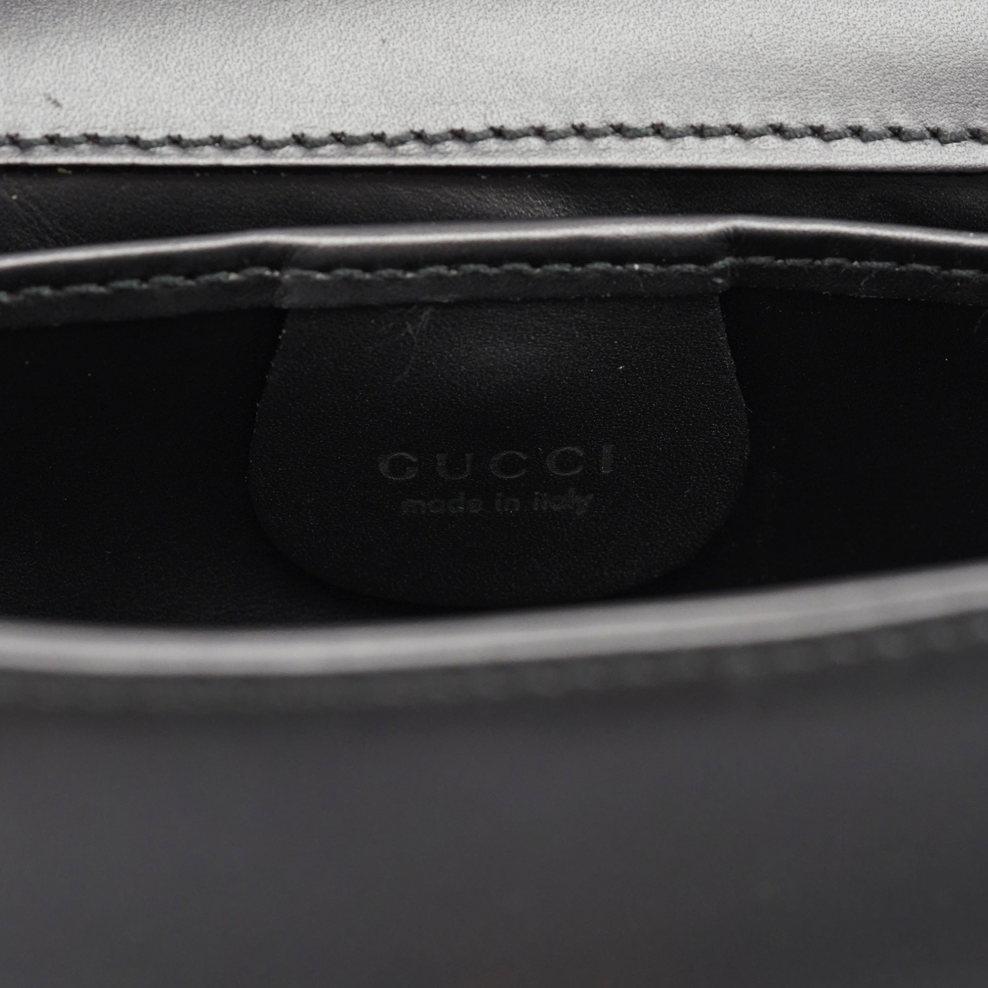 Anthracite Leather Frame Shoulder Bag
