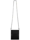 Anthracite Satin Mini Crossbody Bag
