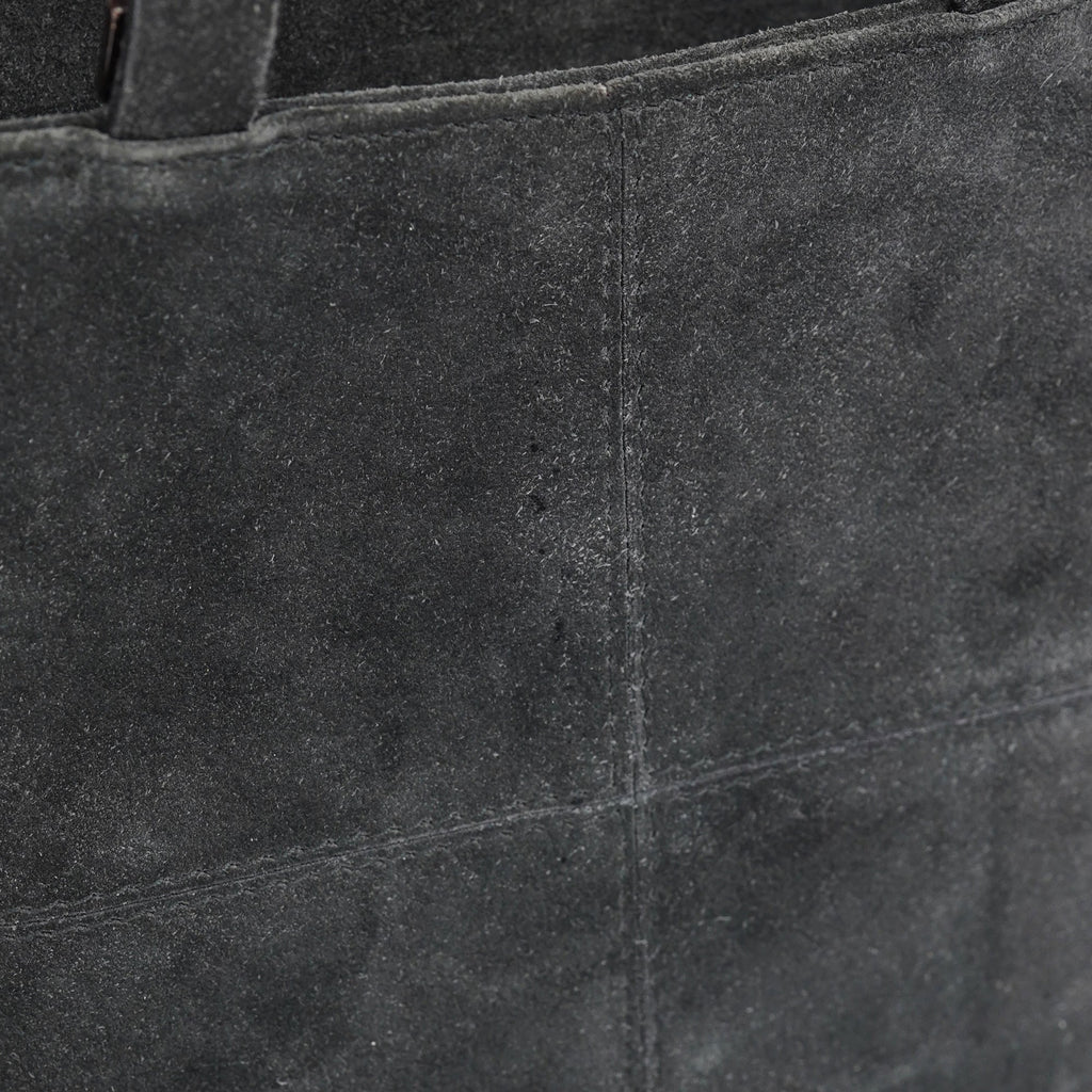 Anthracite Suede 2-Way Tote Bag