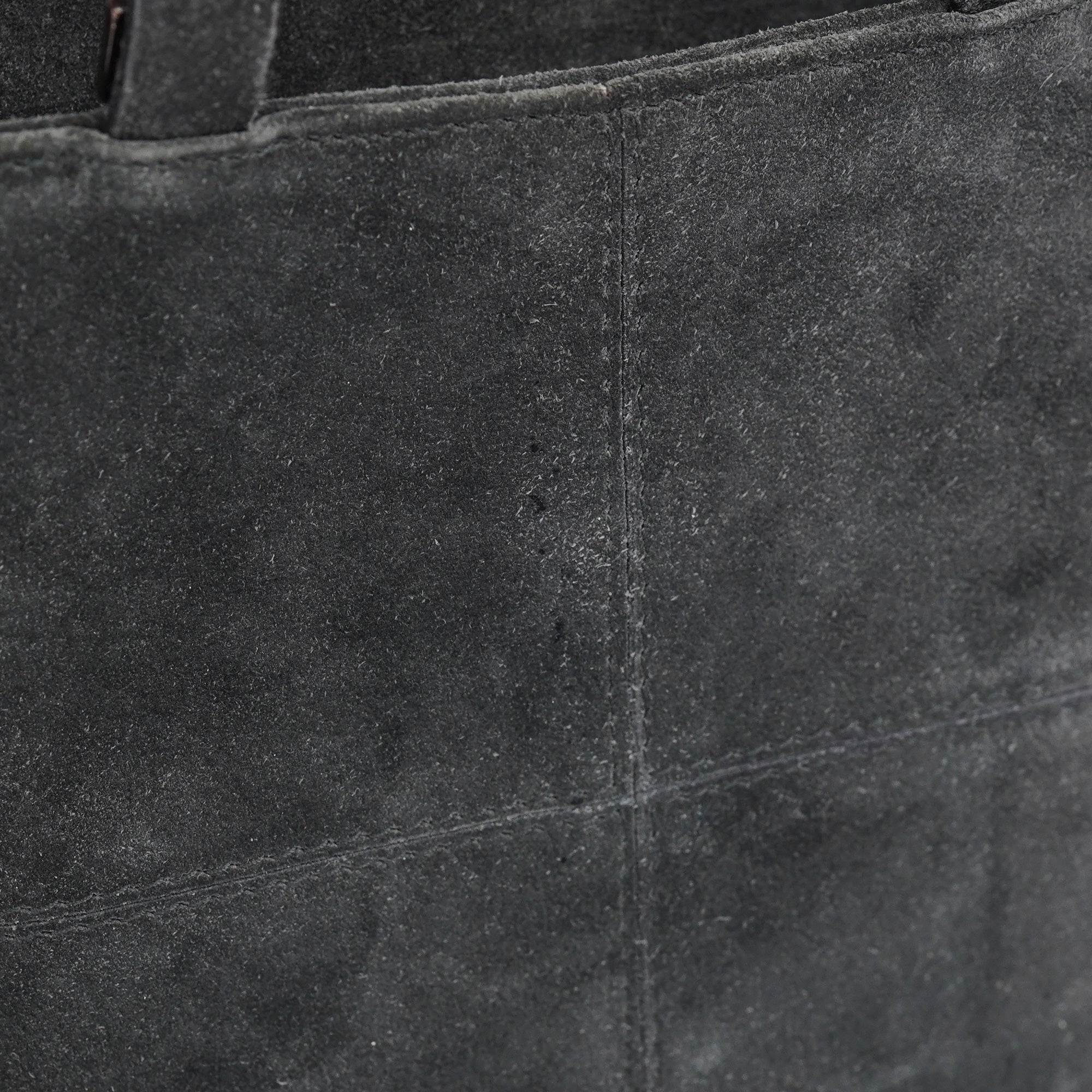 Anthracite Suede 2-Way Tote Bag
