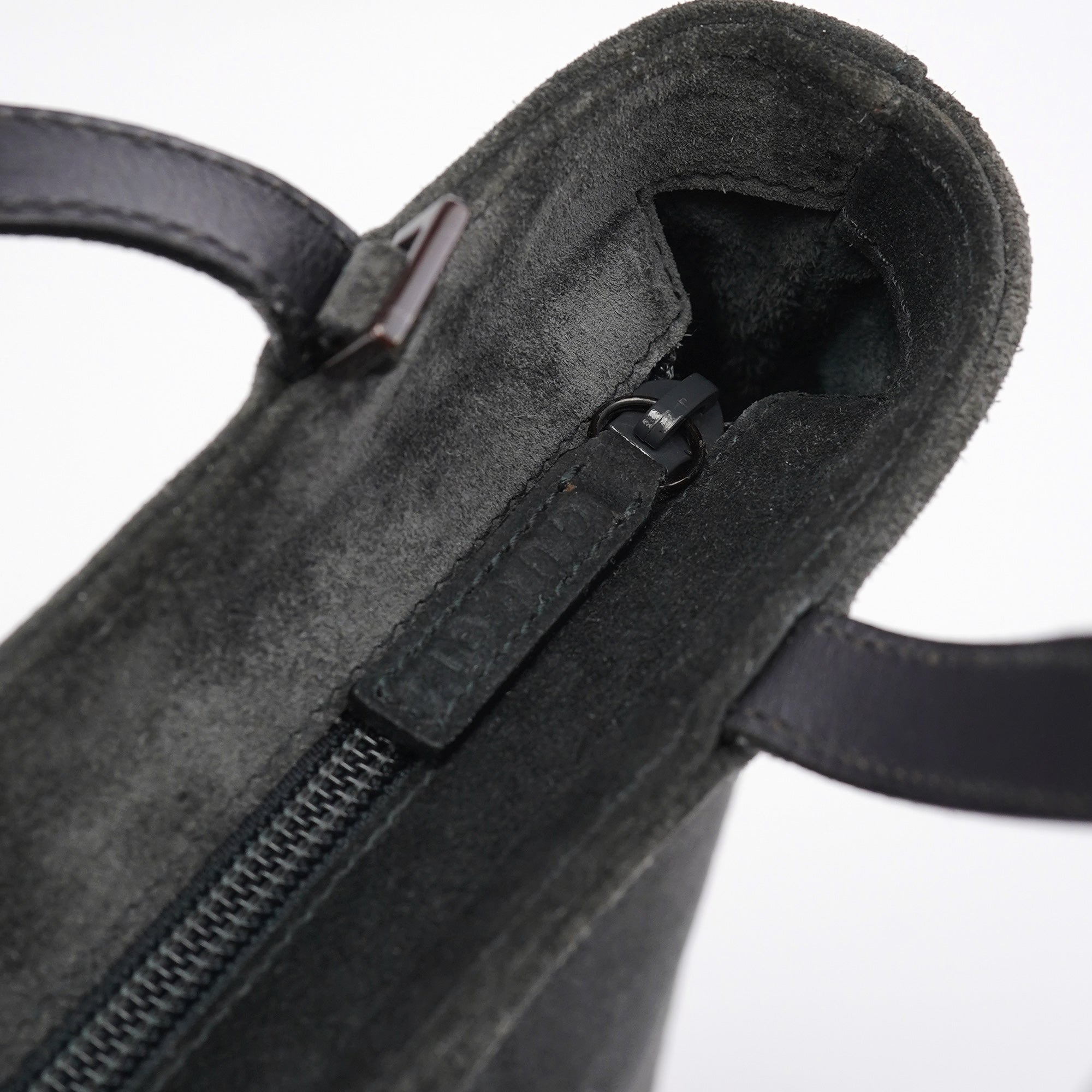 Anthracite Suede 2-Way Tote Bag