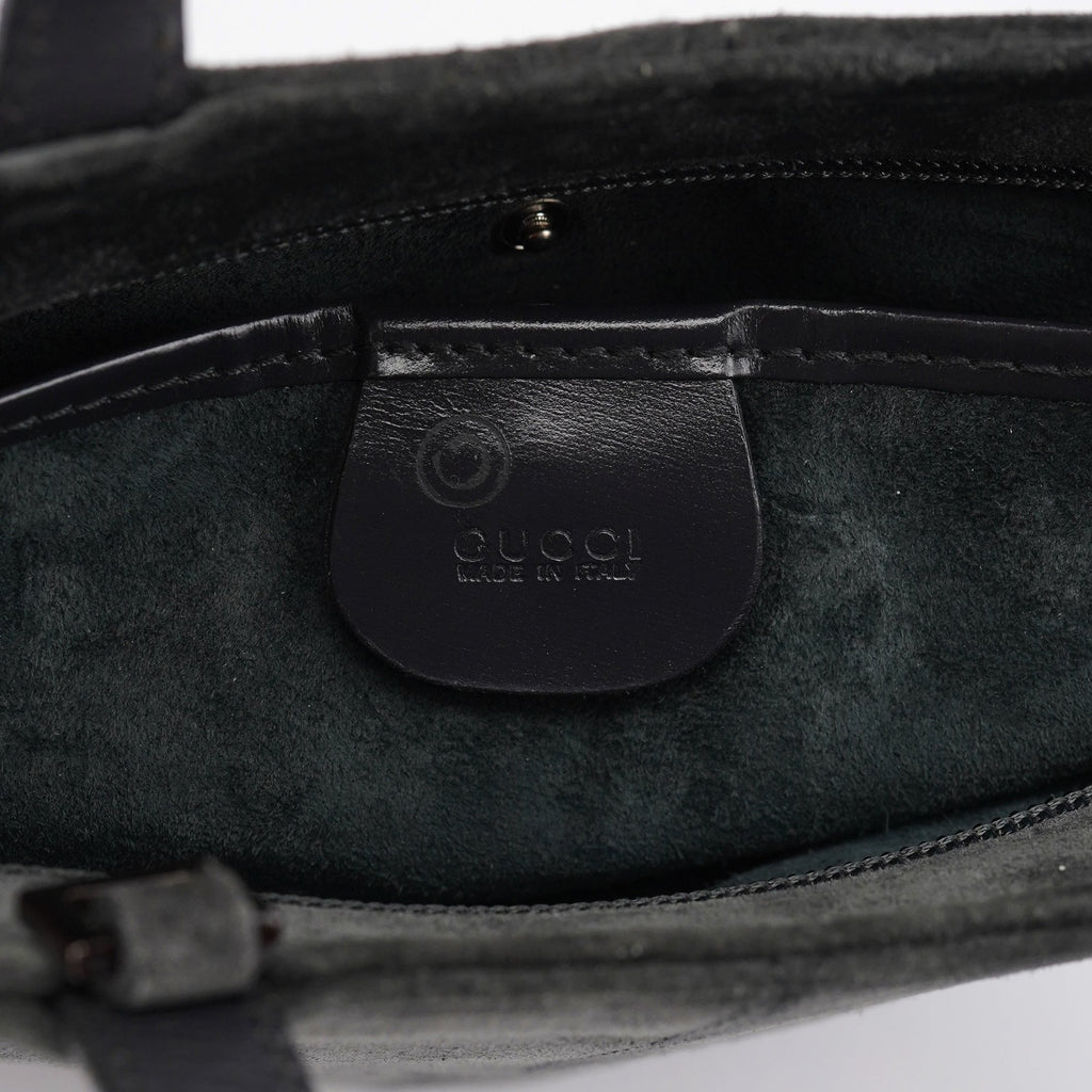 Anthracite Suede 2-Way Tote Bag