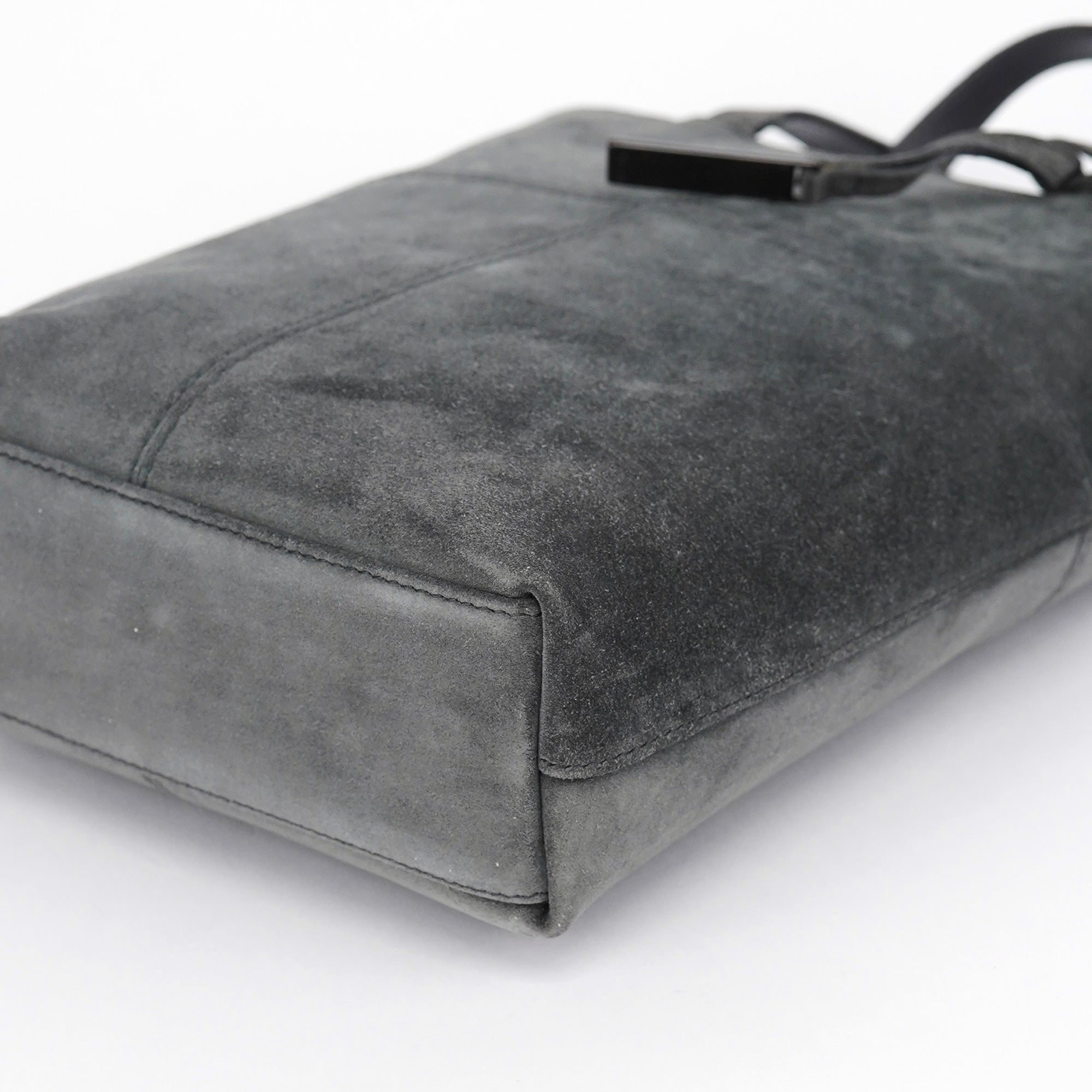 Anthracite Suede 2-Way Tote Bag