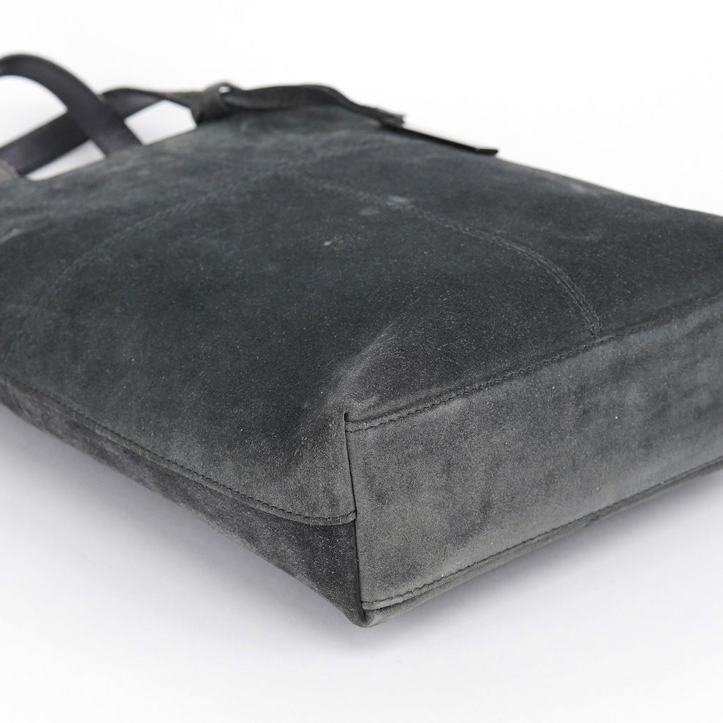 Anthracite Suede 2-Way Tote Bag