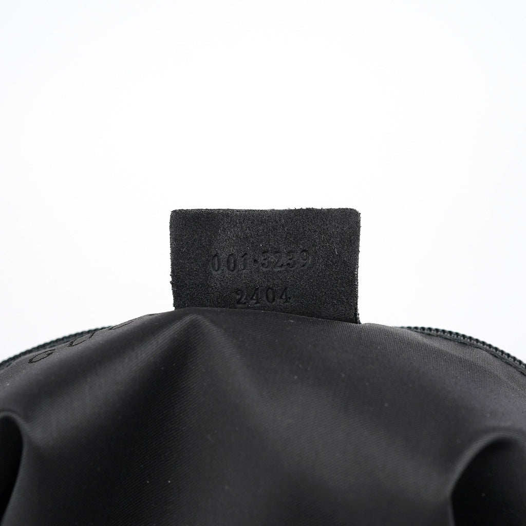 Anthracite Suede Bamboo Shoulder Bag