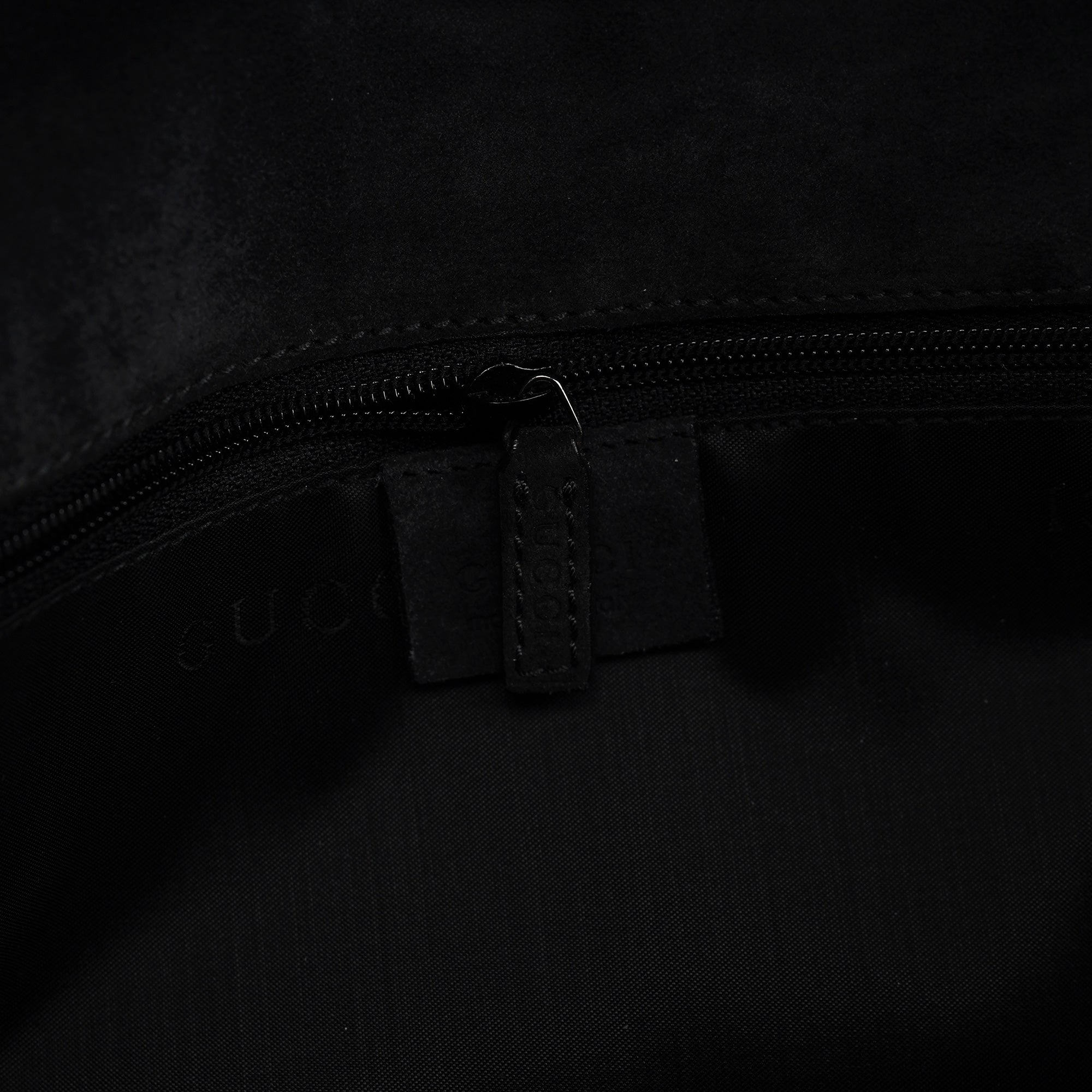 Anthracite Suede Bamboo Shoulder Bag