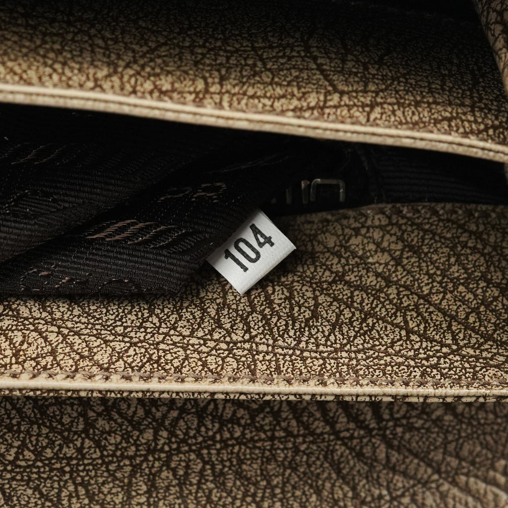 B6351 Beige Llama Leather Belt Shoulder Bag