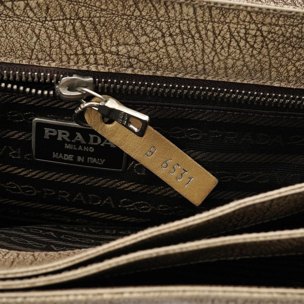 B6351 Beige Llama Leather Belt Shoulder Bag