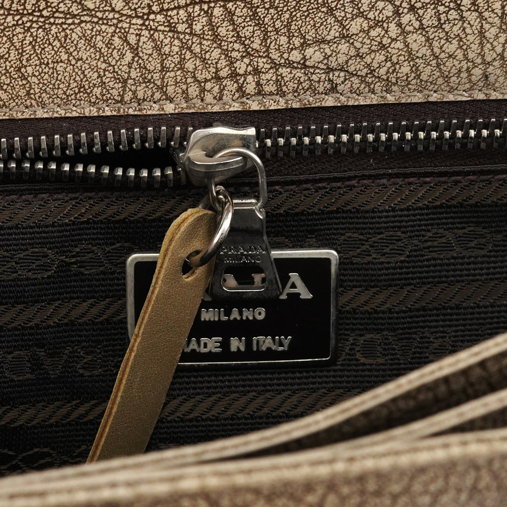 B6351 Beige Llama Leather Belt Shoulder Bag