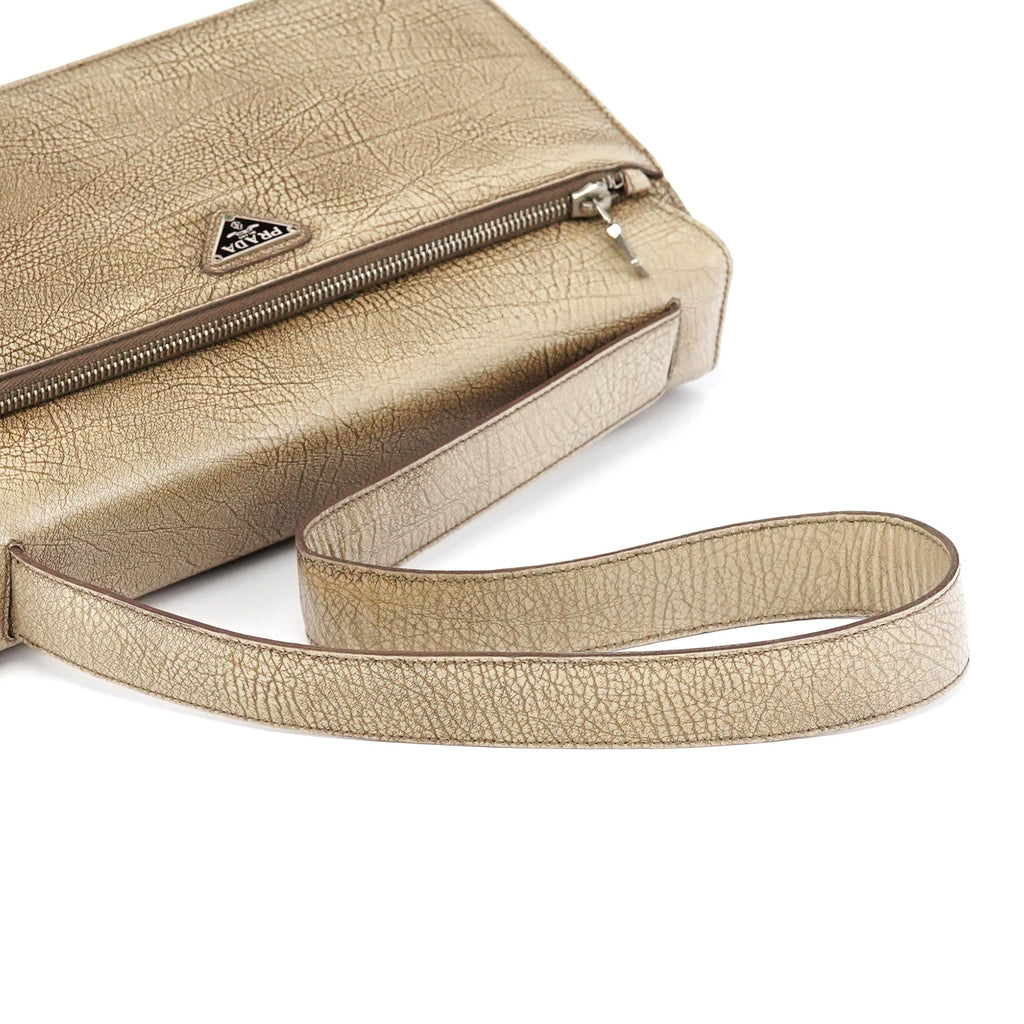 B6351 Beige Llama Leather Belt Shoulder Bag