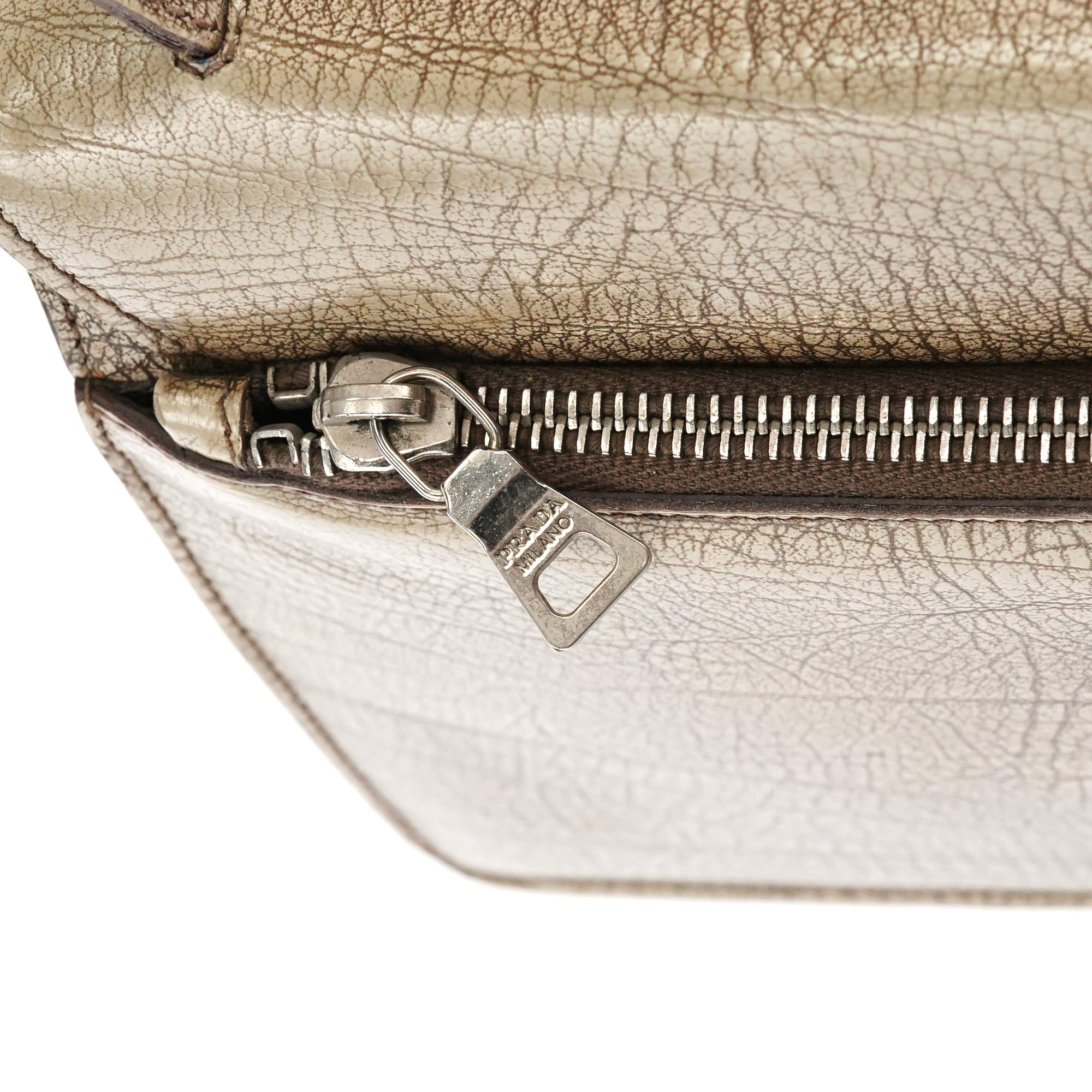 B6351 Beige Llama Leather Belt Shoulder Bag