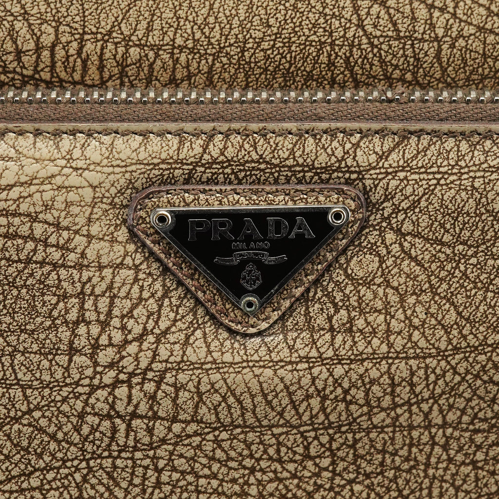 B6351 Beige Llama Leather Belt Shoulder Bag