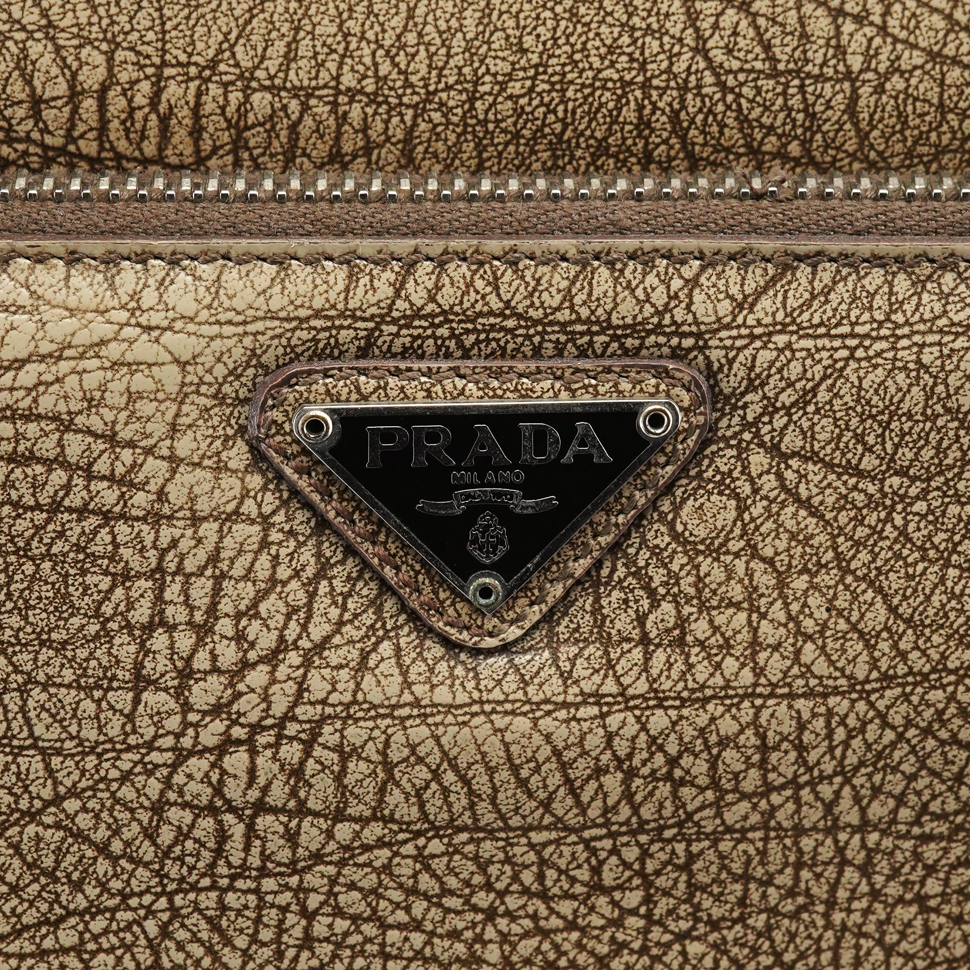 B6351 Beige Llama Leather Belt Shoulder Bag