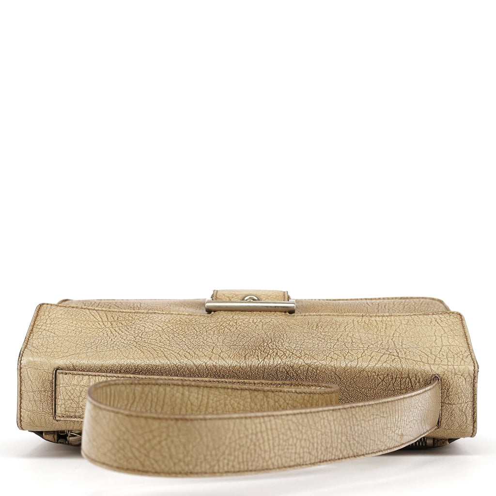 B6351 Beige Llama Leather Belt Shoulder Bag
