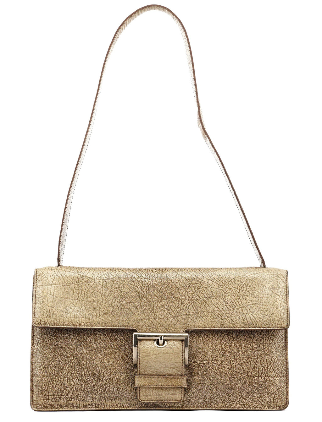 B6351 Beige Llama Leather Belt Shoulder Bag