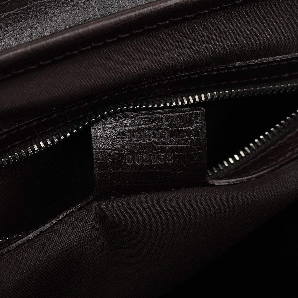 Beige Brown GG Bamboo Bullet Shoulder Bag