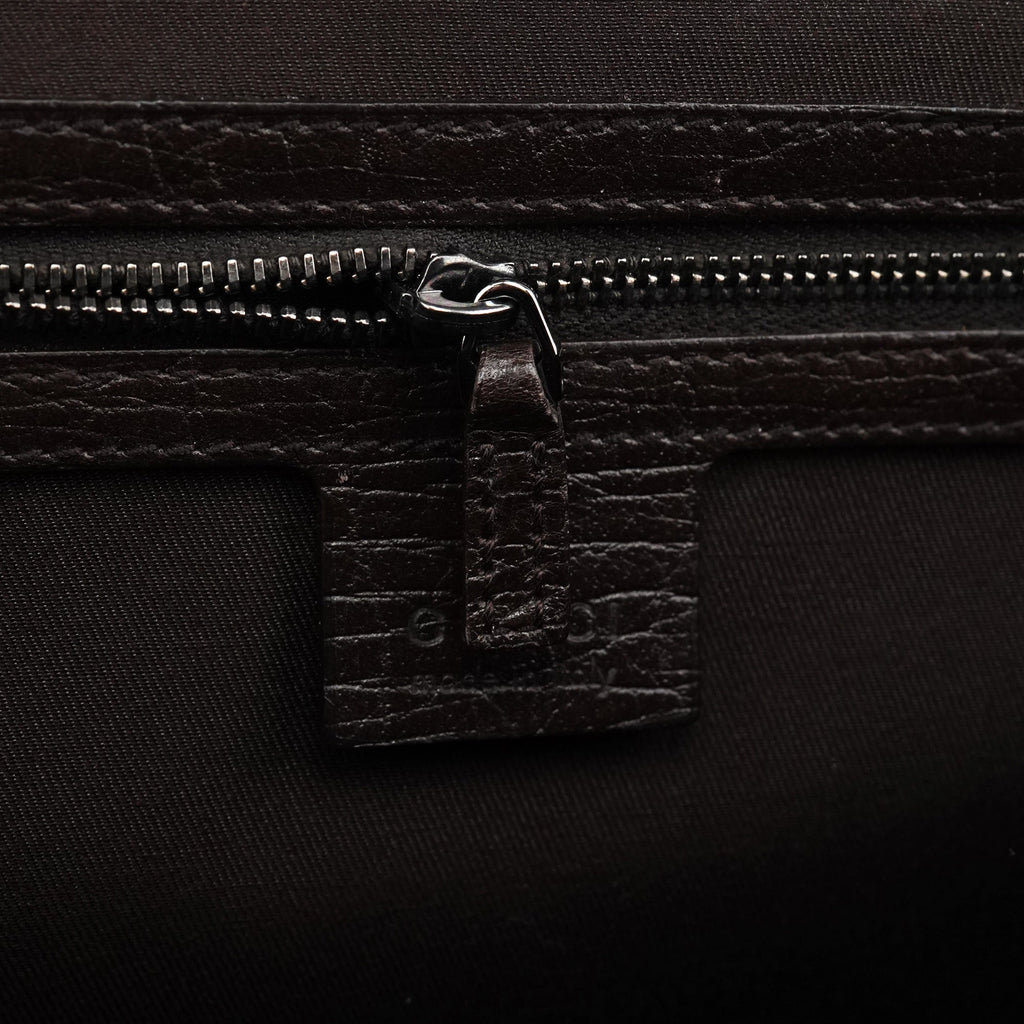 Beige Brown GG Bamboo Bullet Shoulder Bag