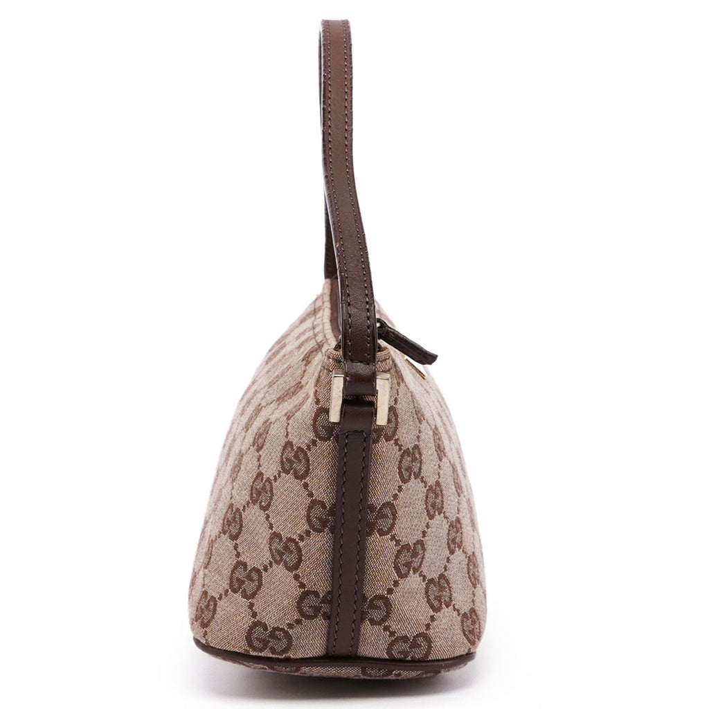Beige Brown GG Boat Pochette