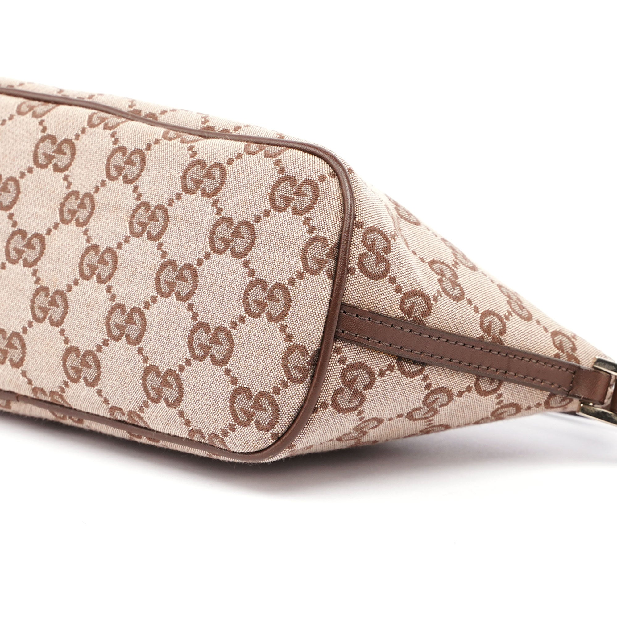 Beige Brown GG Boat Pochette