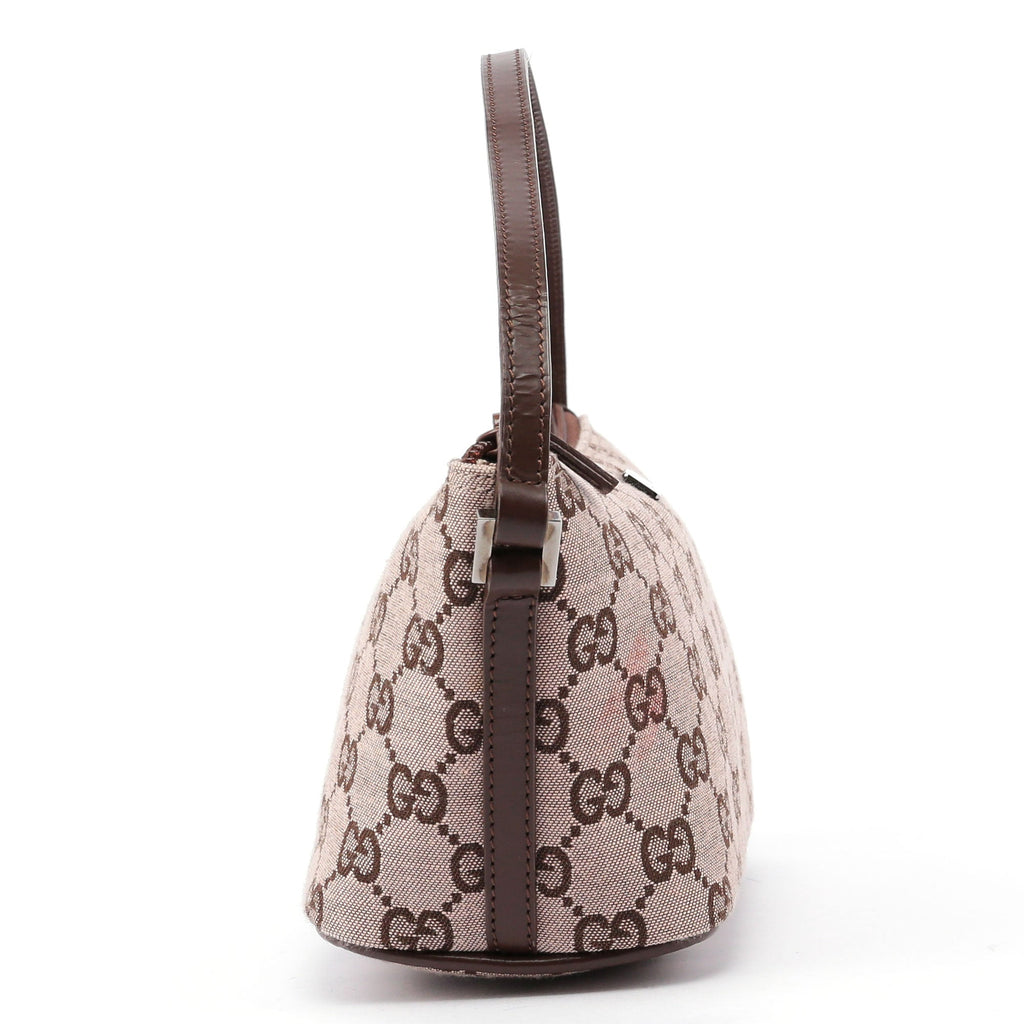 Beige Brown GG Boat Pochette