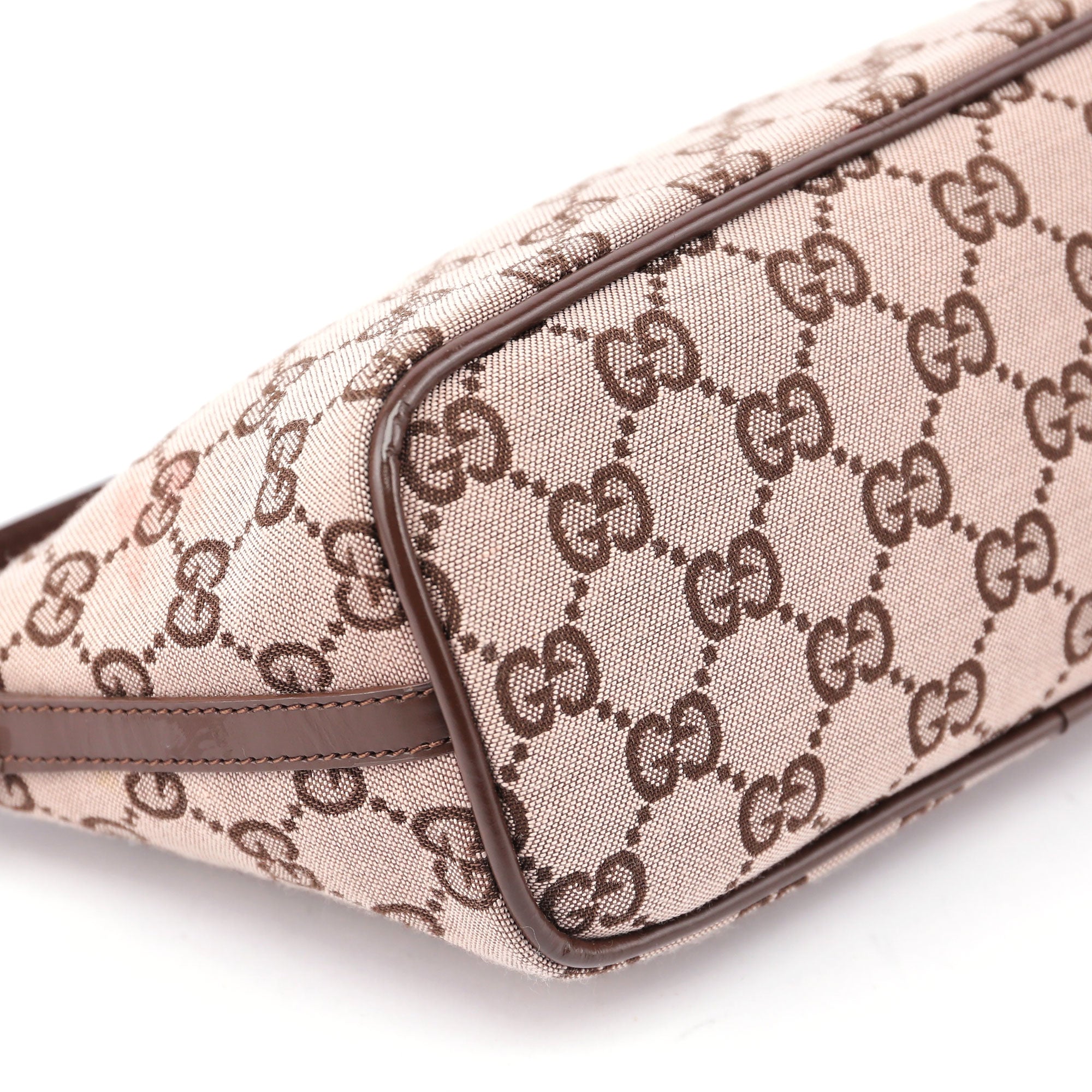 Beige Brown GG Boat Pochette