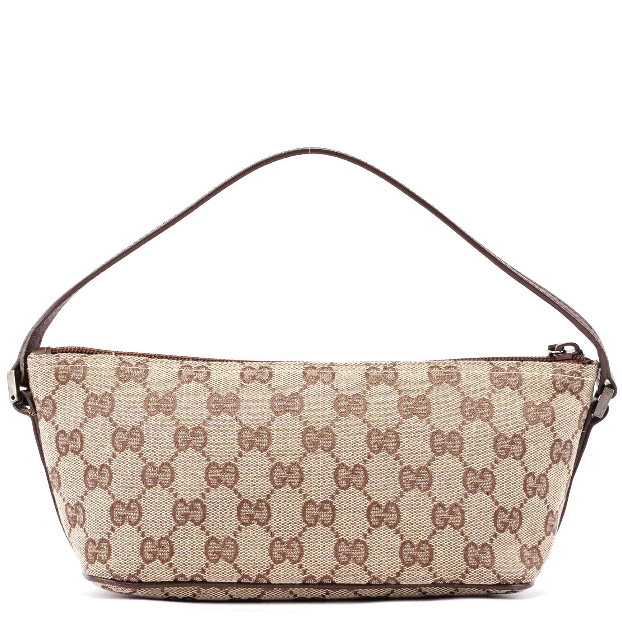 Beige Brown GG Boat Pochette