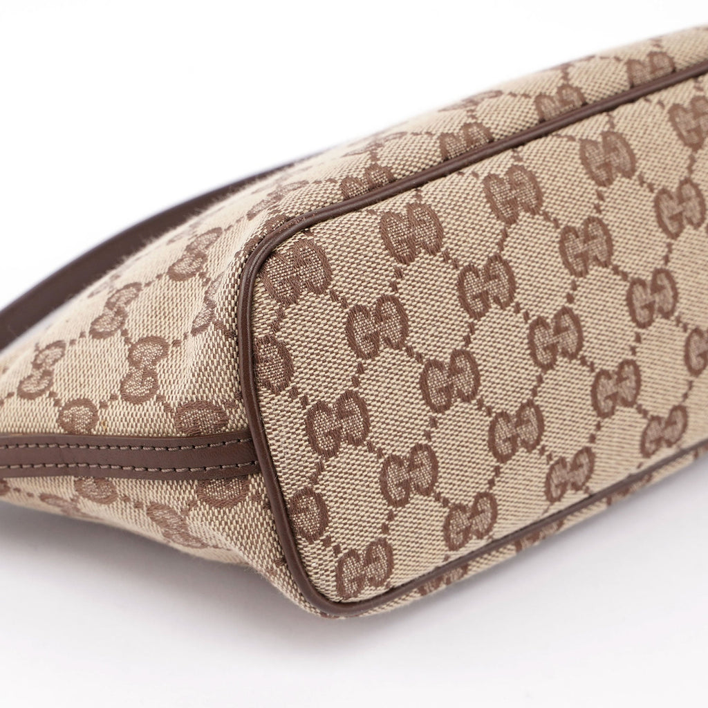 Beige Brown GG Boat Pochette