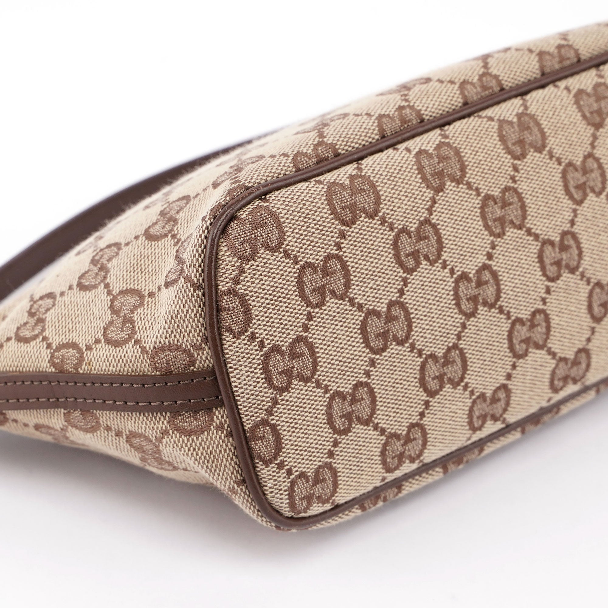 Beige Brown GG Boat Pochette