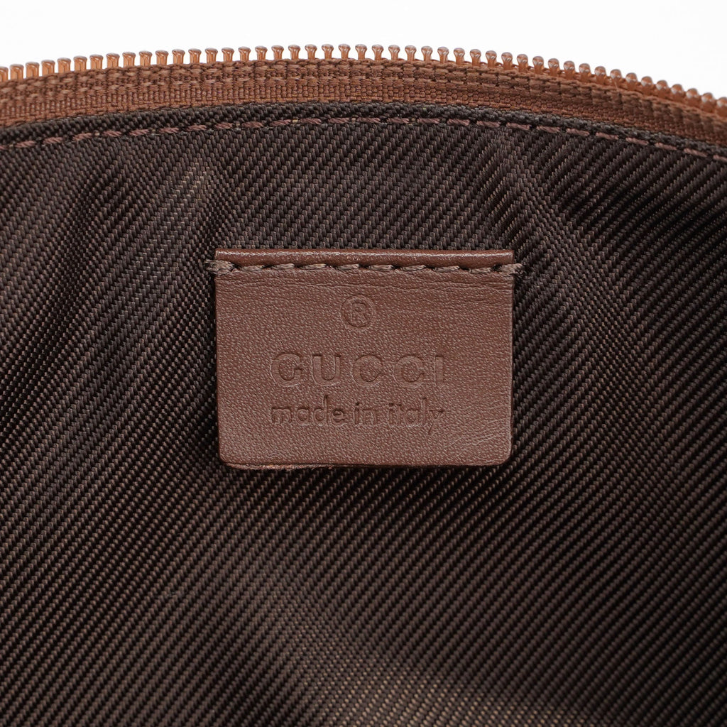 Beige Brown GG Boat Pochette