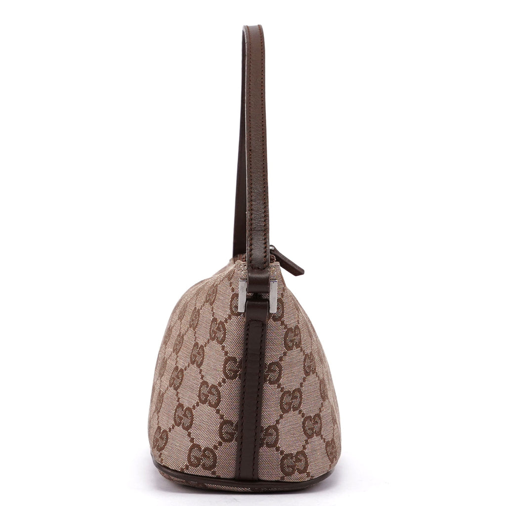 Beige Brown GG Boat Pochette