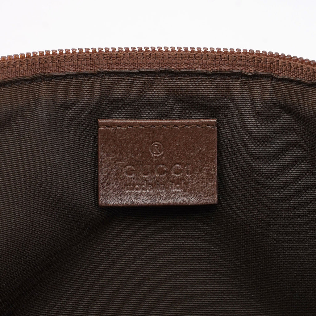 Beige Brown GG Boat Pochette