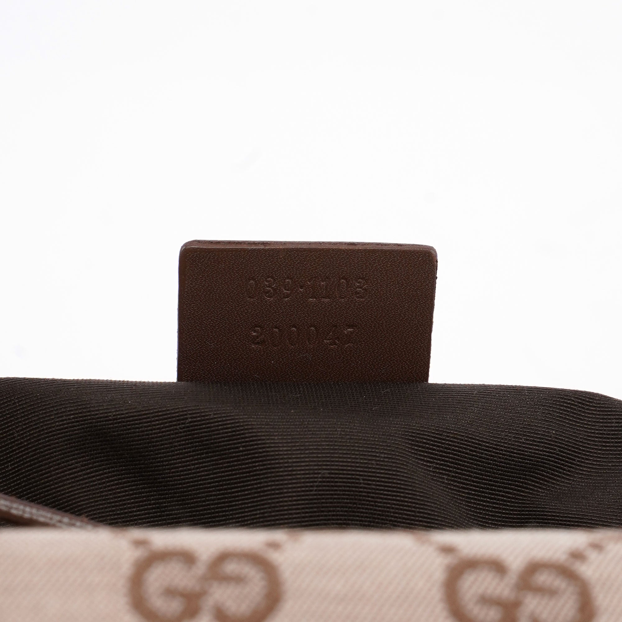 Beige Brown GG Boat Pochette