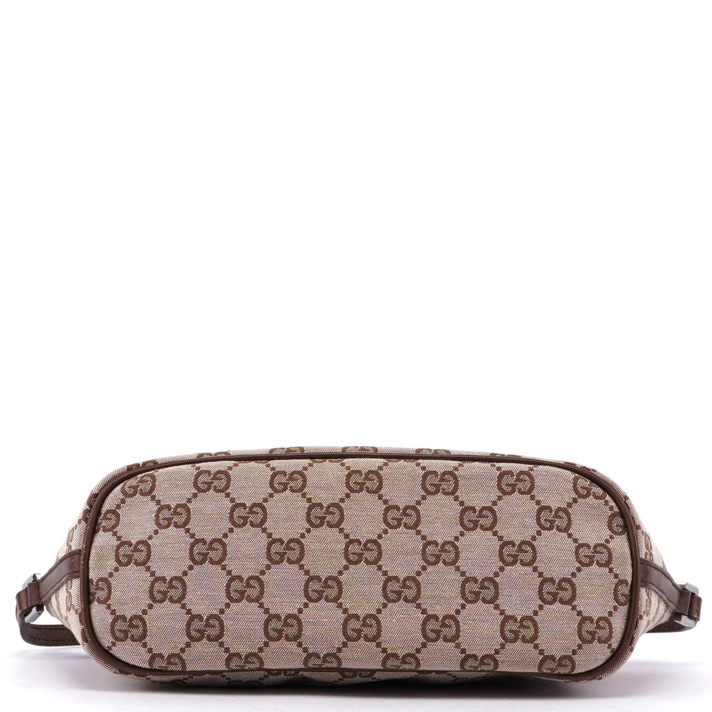Beige Brown GG Boat Pochette