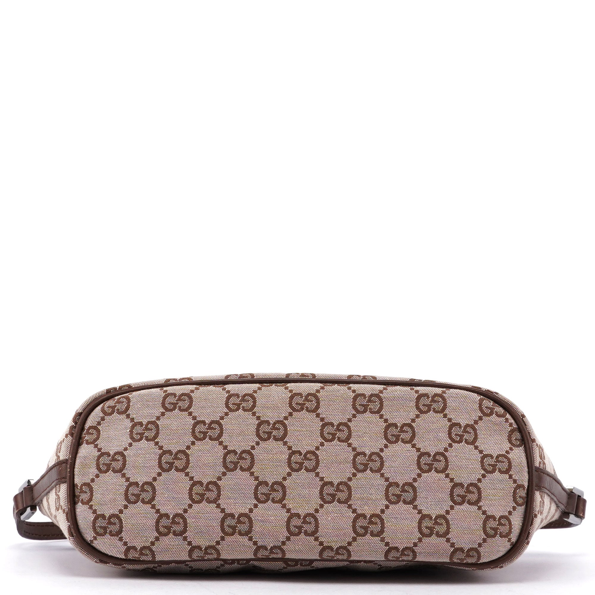 Beige Brown GG Boat Pochette