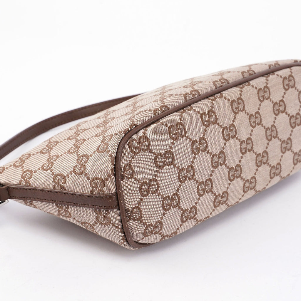 Beige Brown GG Boat Pochette