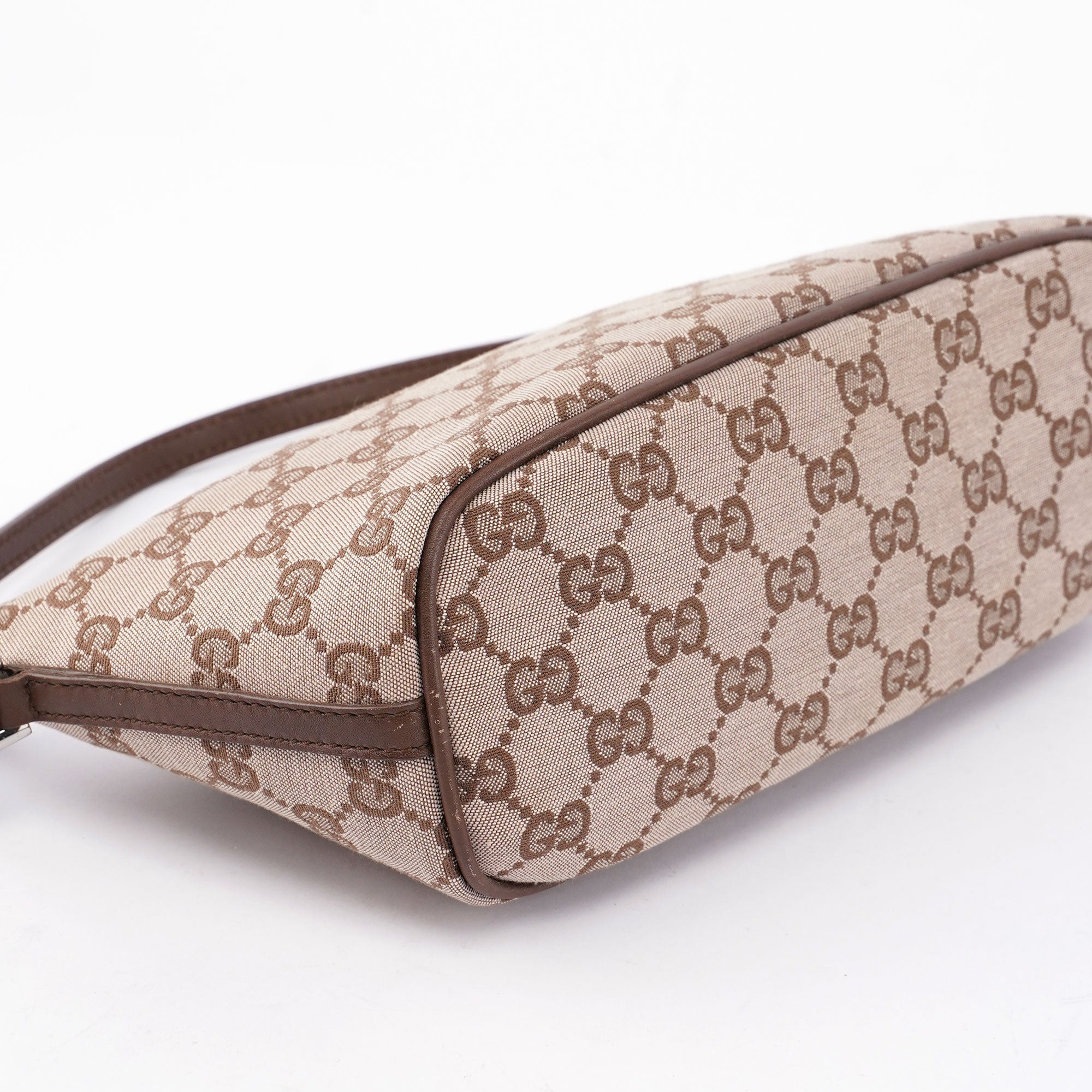 Beige Brown GG Boat Pochette