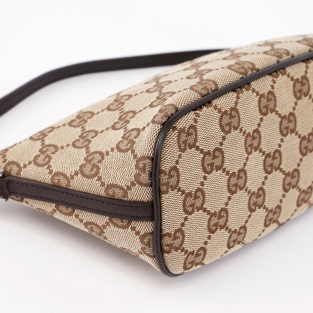 Beige Brown GG Boat Pochette