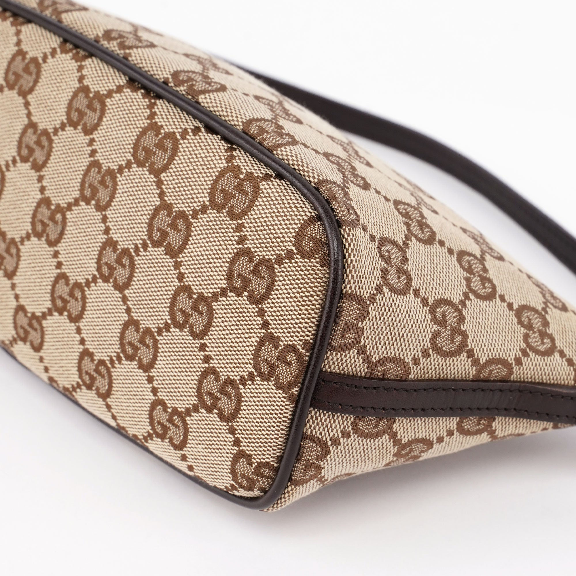 Beige Brown GG Boat Pochette