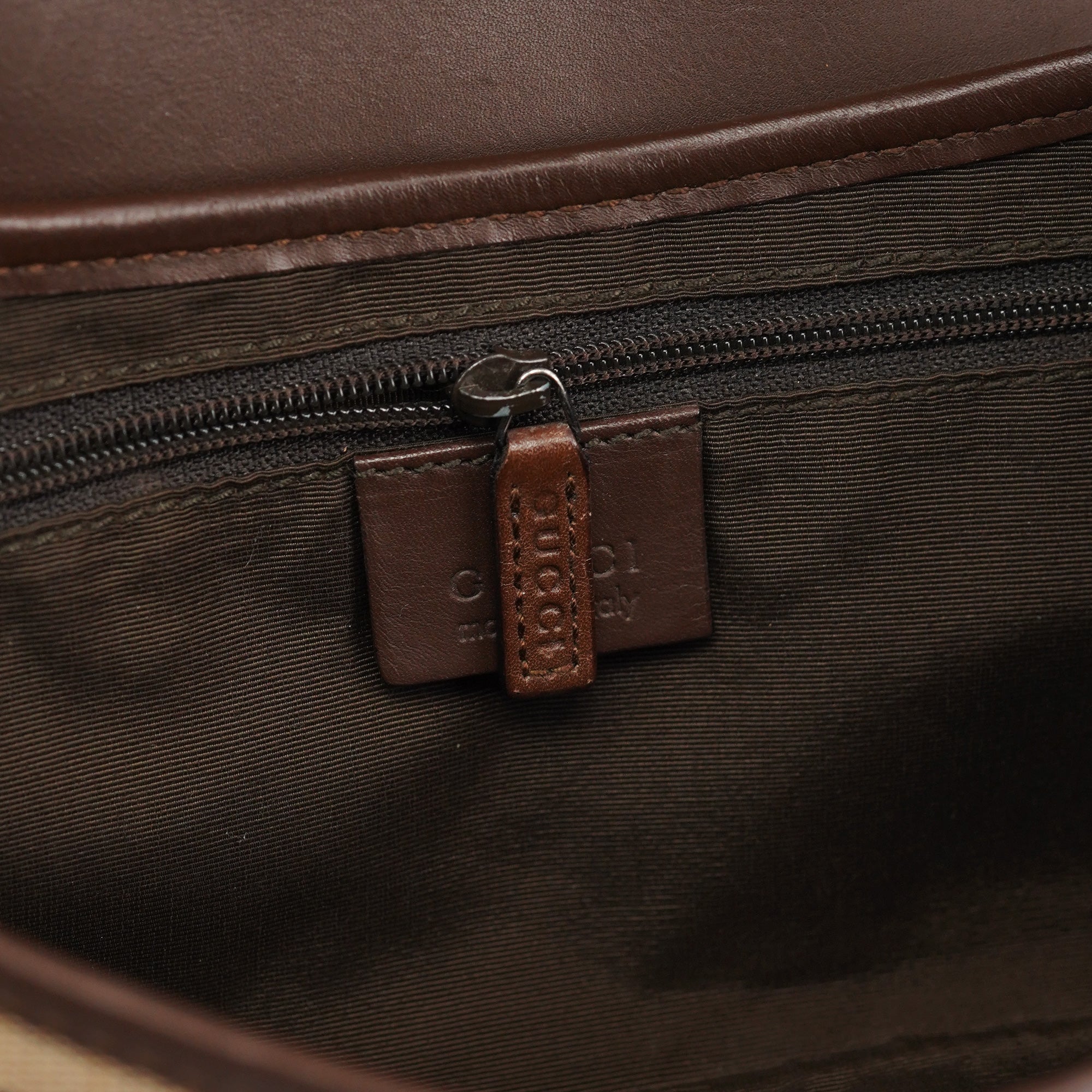 Beige Brown GG Jackie Shoulder Bag