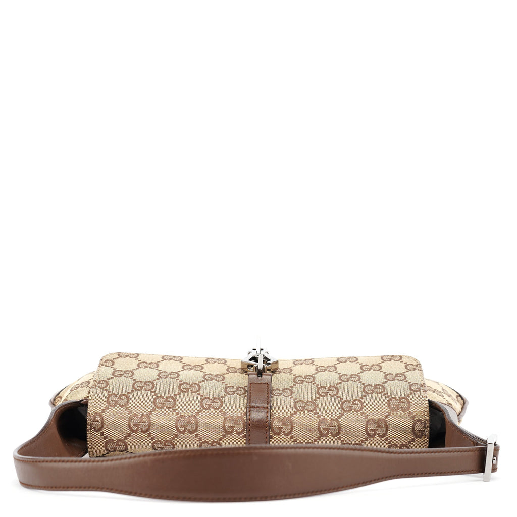Beige Brown GG Jackie Shoulder Bag
