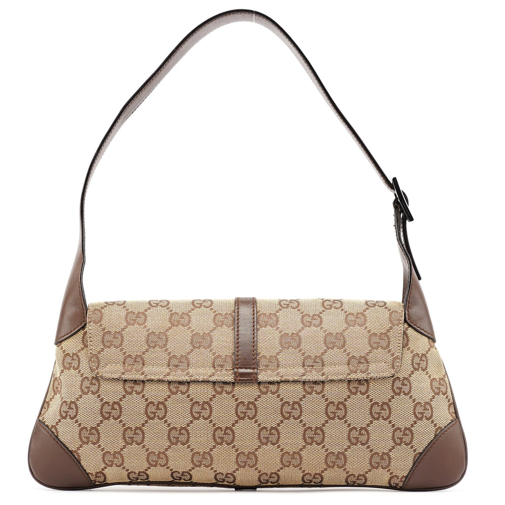 Beige Brown GG Jackie Shoulder Bag