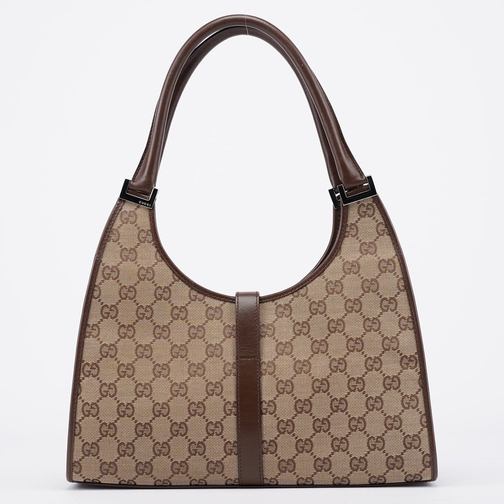 Beige Brown GG Jackie Shoulder Bag
